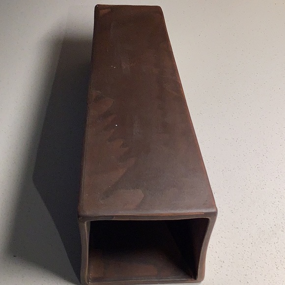 Vance Kitira Tapered Ceramic Glazed Vase, 10 1/2” H x 4” W top, 2 3/4” bottom - Picture 4 of 5